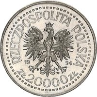20000 Zlotys obverse