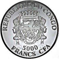 5000 Francs CFA obverse