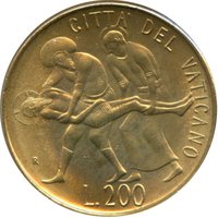 200 Lire reverse