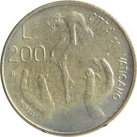 200 Lire reverse