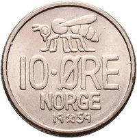 10 Øre reverse