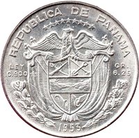 ¼ Balboa obverse