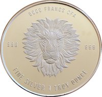 5000 Francs CFA reverse