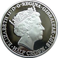 ½ Crown obverse