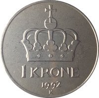 1 Krone reverse