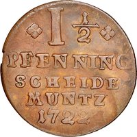 1½ Pfennig reverse
