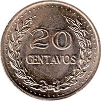 20 Centavos reverse