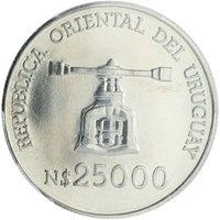 25000 Nuevos Pesos obverse
