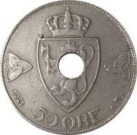 50 Øre reverse