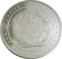 20 Lira obverse