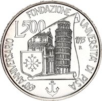 500 Lire reverse