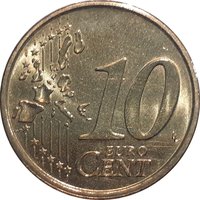 10 Euro Cents reverse
