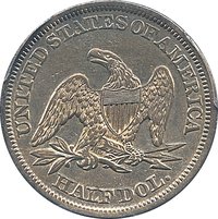 ½ Dollar reverse