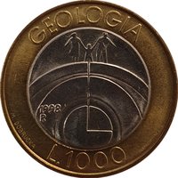 1000 Lire reverse