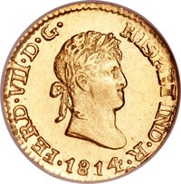 ½ Escudo obverse
