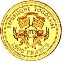 1500 Francs CFA obverse