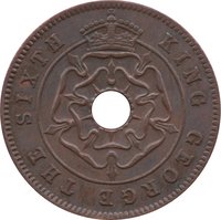 ½ Penny obverse