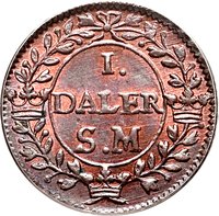 1 Silver Daler reverse
