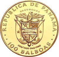 100 Balboas obverse