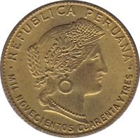 5 Centavos obverse