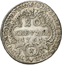 20 Kreuzer reverse