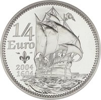 ¼ Euro reverse