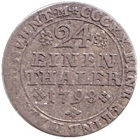 1⁄24 Thaler reverse