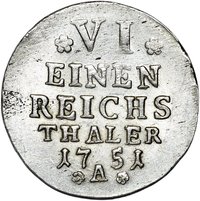 ⅙ Thaler reverse