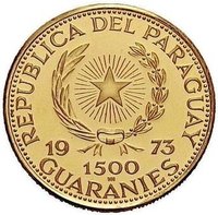 1500 Guaraníes obverse