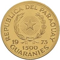 1500 Guaraníes obverse