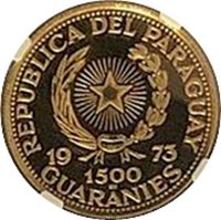 1500 Guaraníes obverse