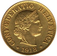 5 Rappen obverse