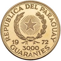 3000 Guaraníes obverse