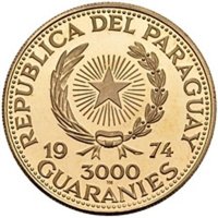 3000 Guaraníes obverse