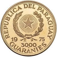 3000 Guaraníes obverse