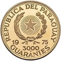 3000 Guaraníes obverse