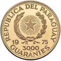 3000 Guaraníes obverse