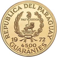 4500 Guaraníes obverse