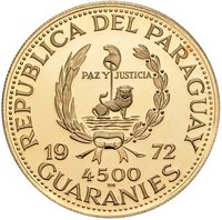 4500 Guaraníes obverse