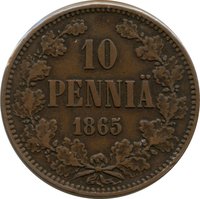 10 Pennia reverse