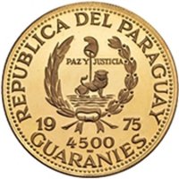 4500 Guaraníes obverse