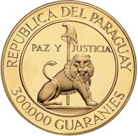 300000 Guaraníes obverse