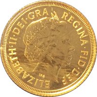 ½ Sovereign obverse