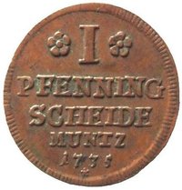 1 Pfennig reverse
