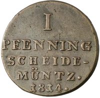 1 Pfennig reverse