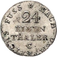 1⁄24 Thaler reverse