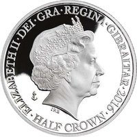½ Crown obverse