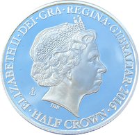 ½ Crown obverse