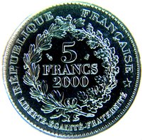 5 Francs obverse