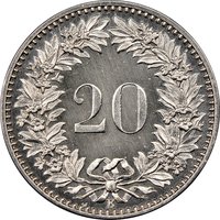 20 Rappen reverse